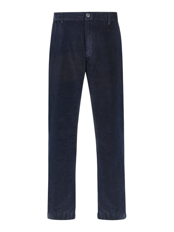 Paul&Shark Pantalone In Velluto A Coste Blu