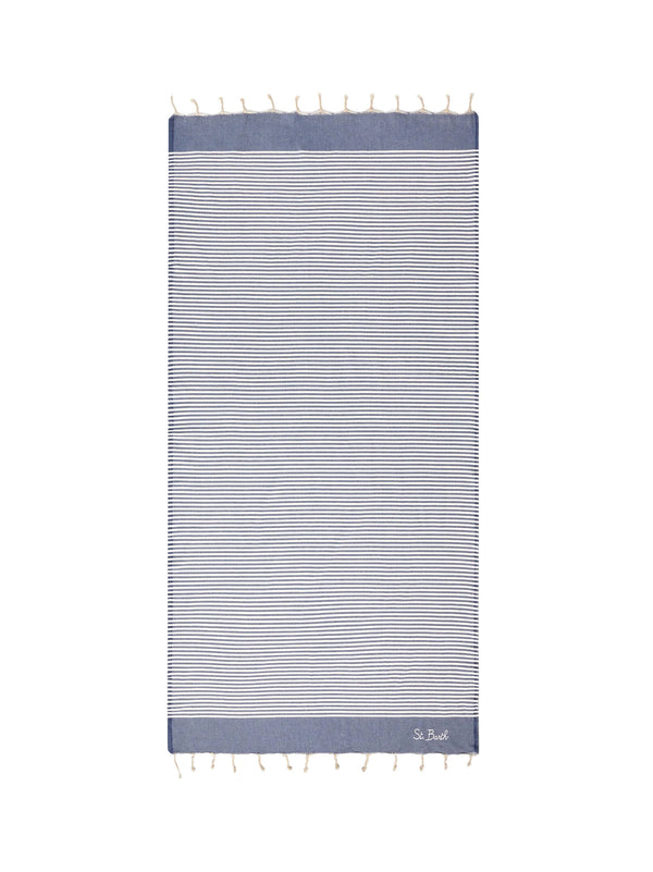 Saint Barth Telo Mare Mini Stripes Blu Bianche