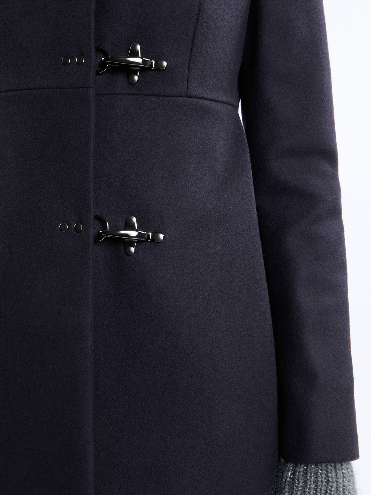 Fay Cappotto Romantic Coat foderato blu petrolio-4
