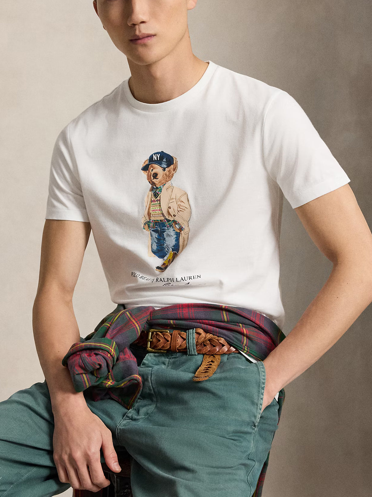 Polo Ralph Lauren T-Shirt Orsetto Polo Bear Slim Fit Bianca-2
