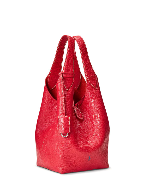 Borsa Tote In Pelle Martellata-2