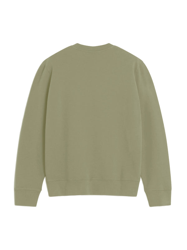 Maison Kitsune Fox Head Regular Sweatshirt Verde-2