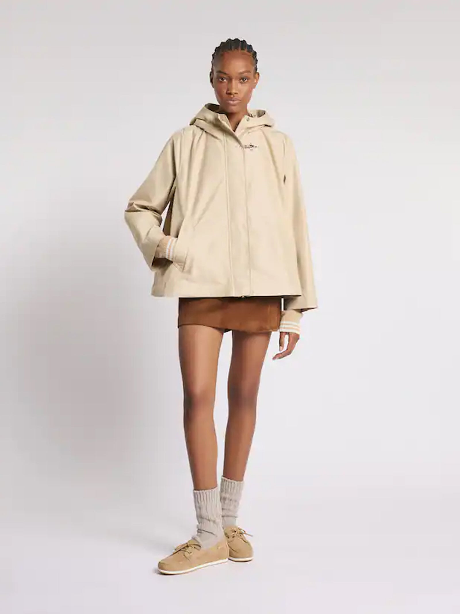 Parka Corto In Popeline Tecnico-3