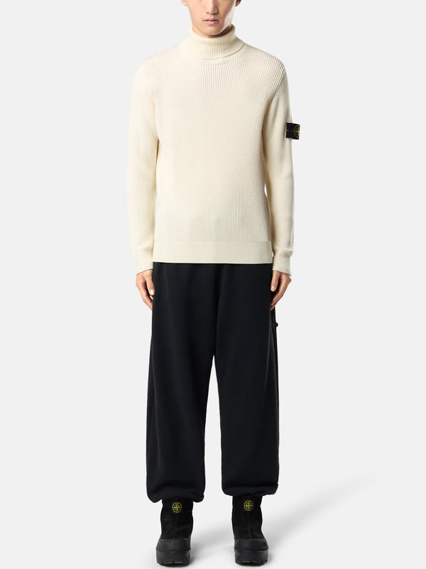 Stone Island Maglione Dolcevita Finemente Rifinito A Costine-2