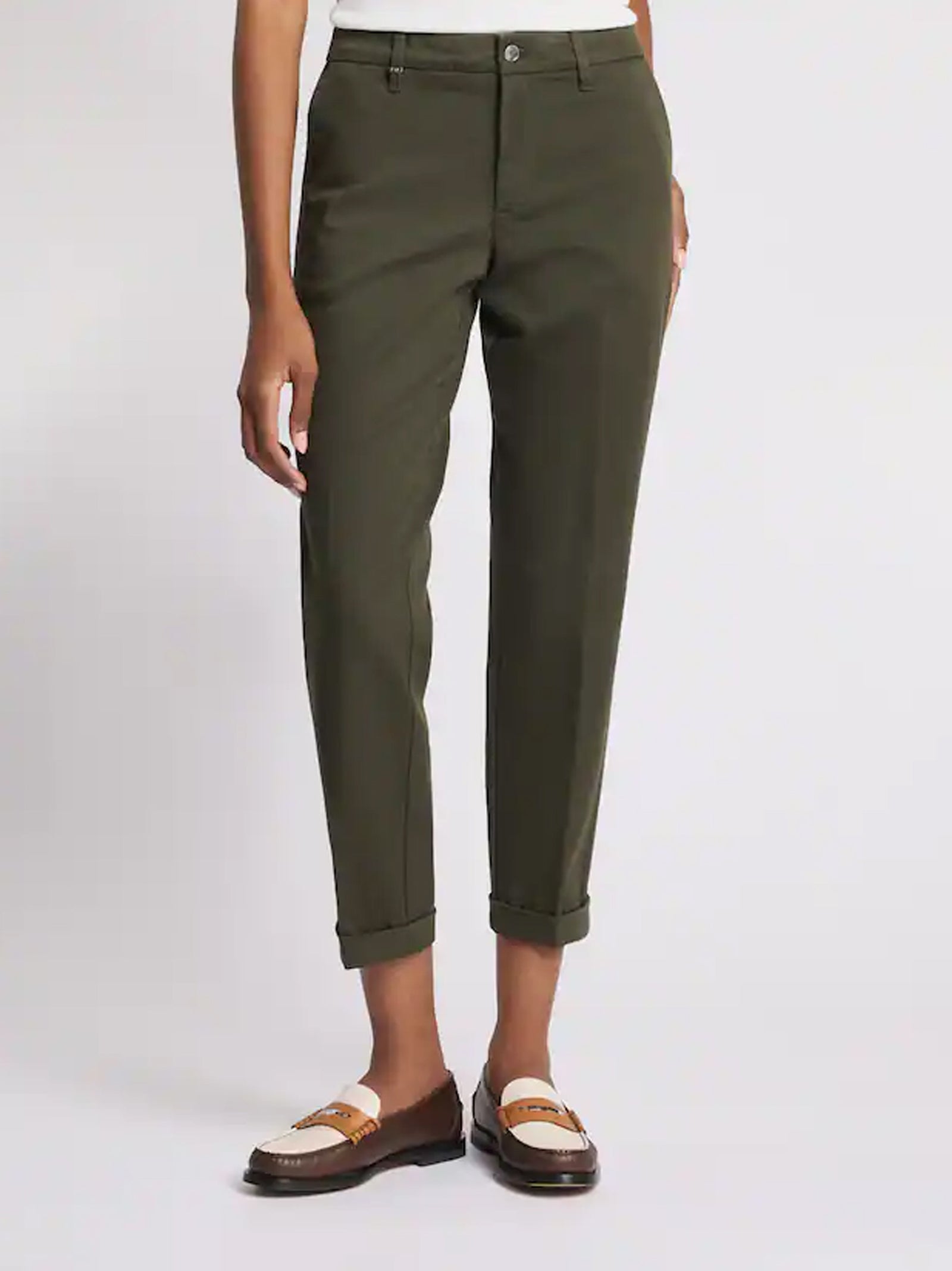 Pantaloni Slim Fit In Cotone Stretch-2