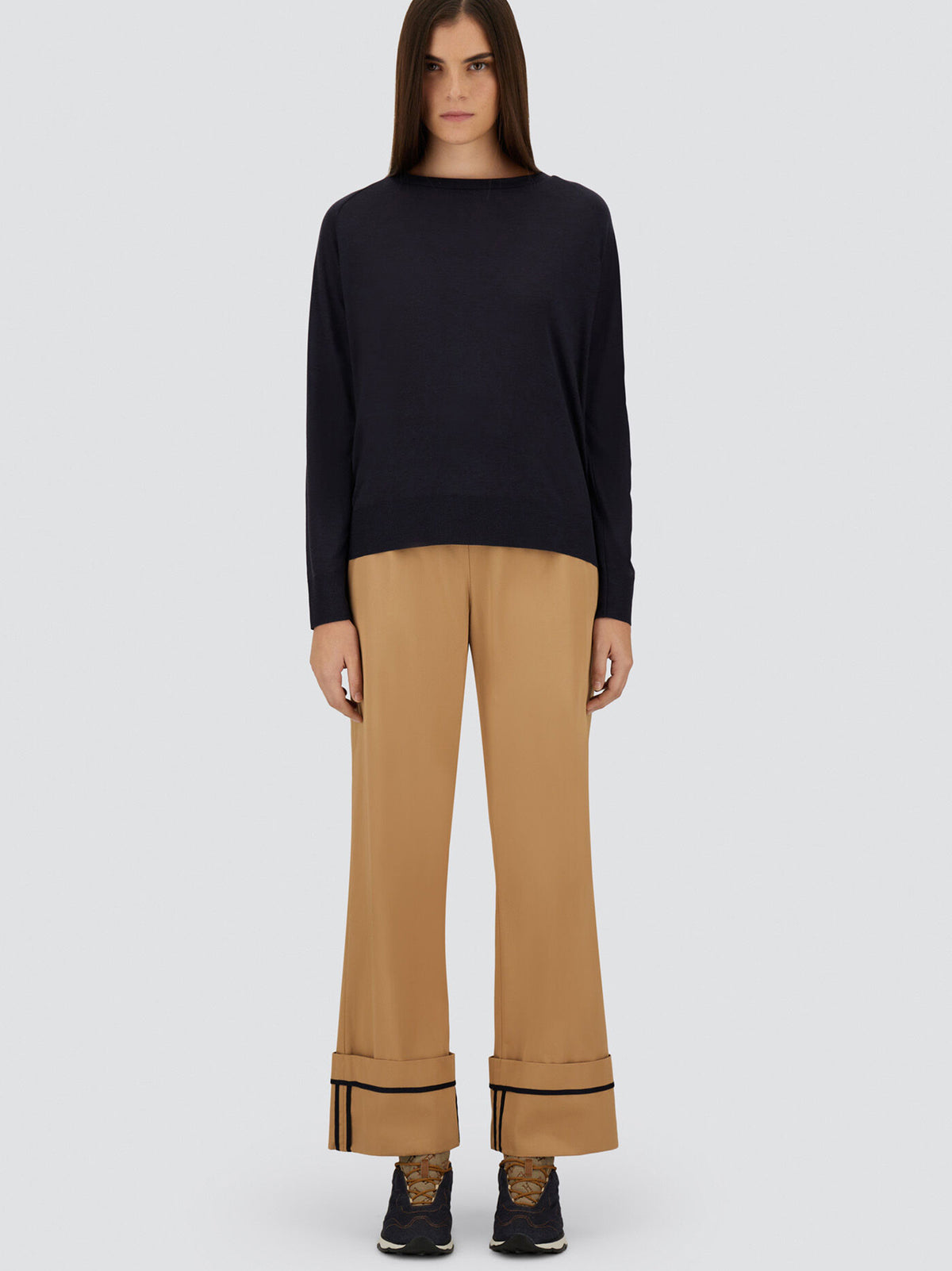 T-Shirt A Maniche Lunghe In Glam Knit Effect-4
