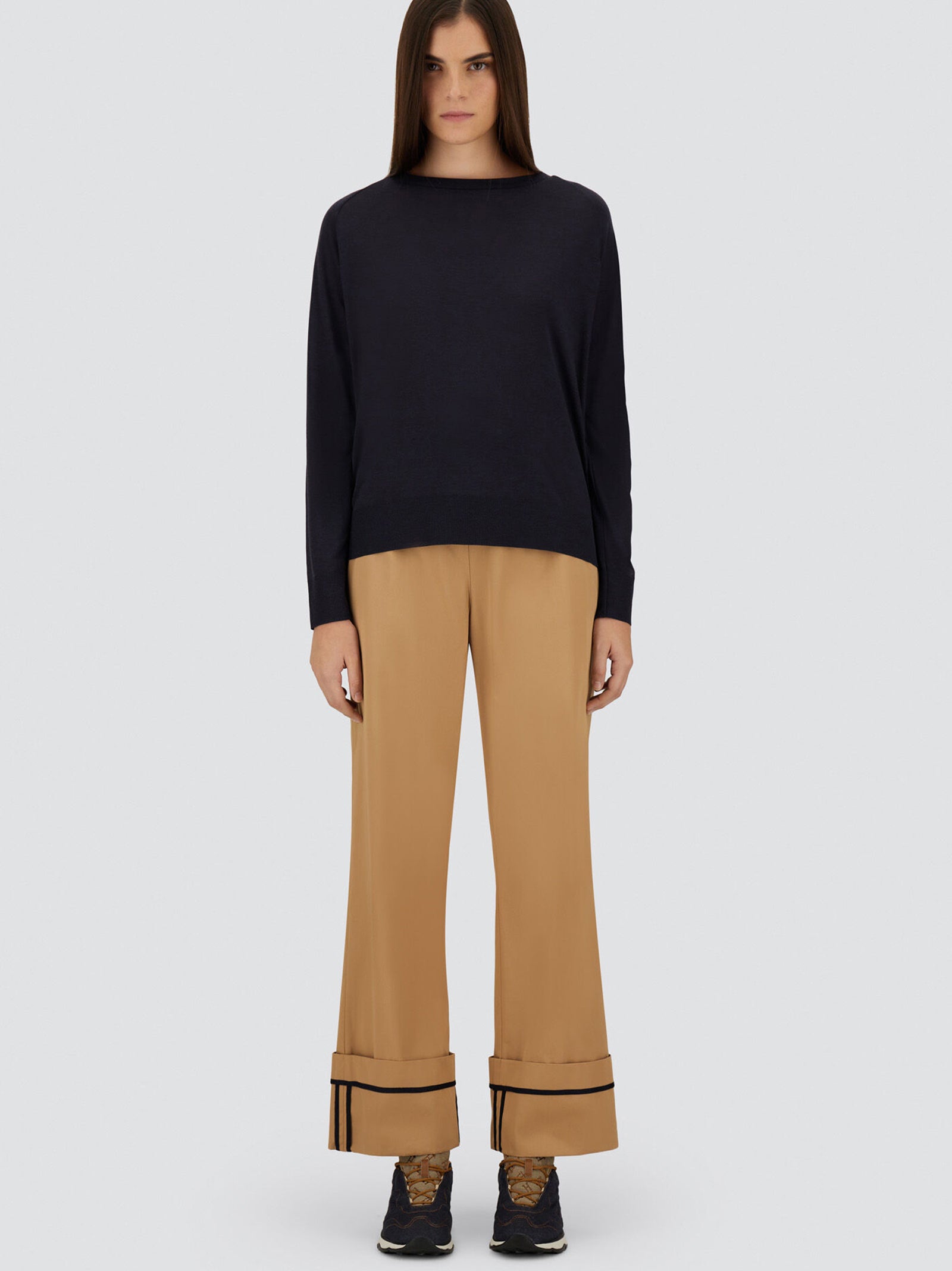 T-Shirt A Maniche Lunghe In Glam Knit Effect-4