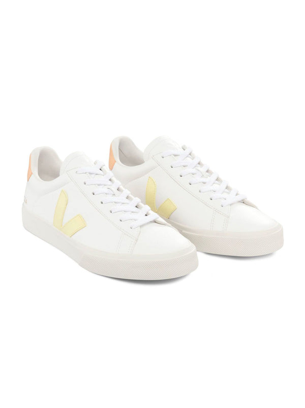 Sneakers Campo Chromefree Leather White Sun Peach-2