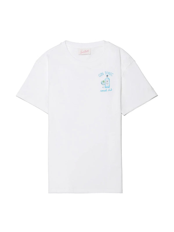 SAINT BARTH T-SHIRT SOCIAL CLUB GIN BIANCA-SAINT BARTH-EMI0001 07962L