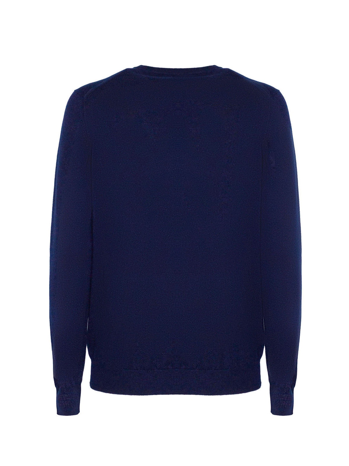 Fedeli Argentina Slim Maglia Girocollo In Cashmere Blu-2