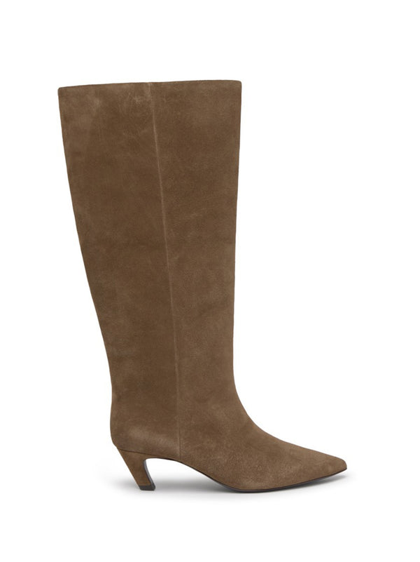 Ash Stivale Alto Suede Fango