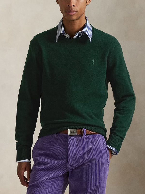 Polo Ralph Lauren Maglia In Lana A Girocollo Verde-2