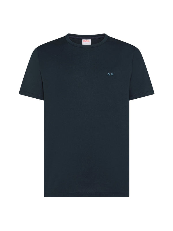 Sun68 T-Shirt Jersey Navy Blu
