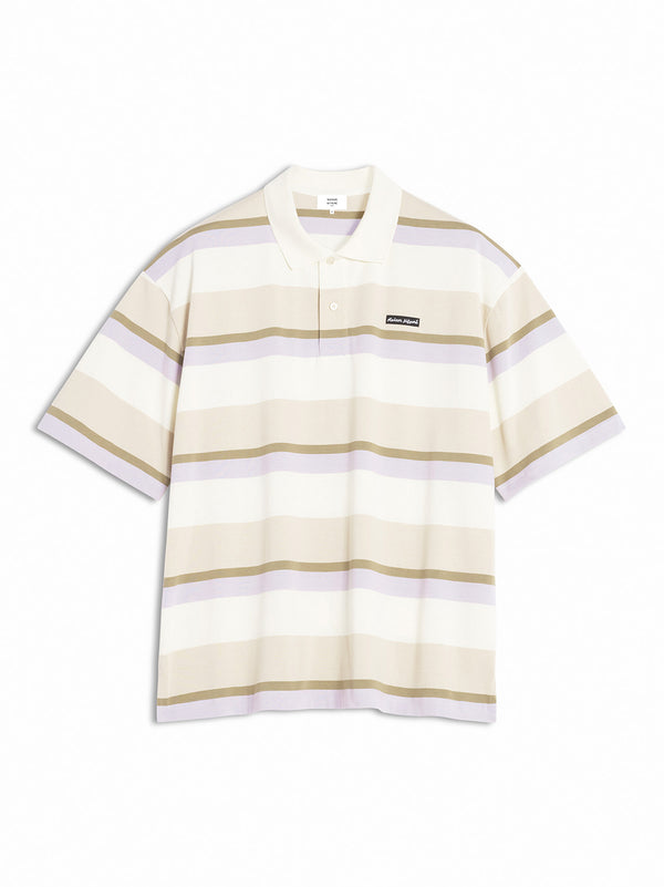 Striped Ss Oversize Polo