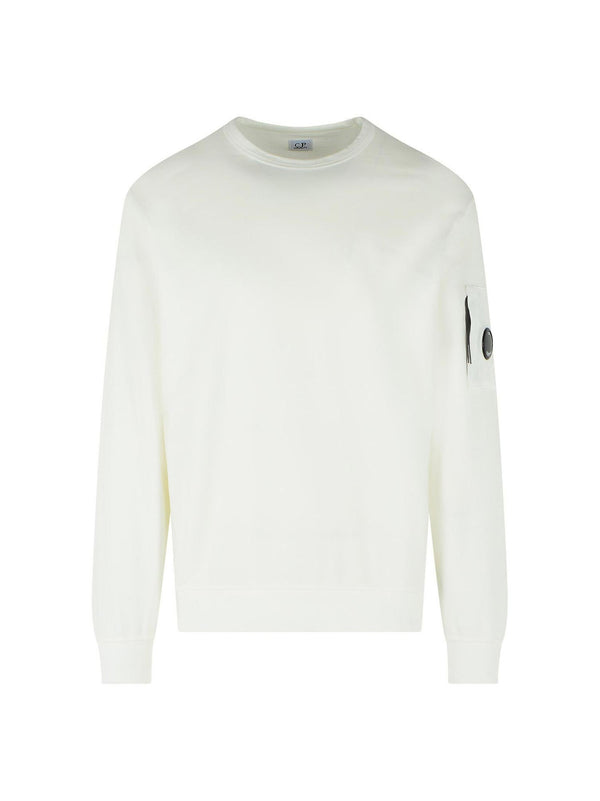 Felpa Sweatshirts Crew Neck di CP COMPANY - uomo bianco