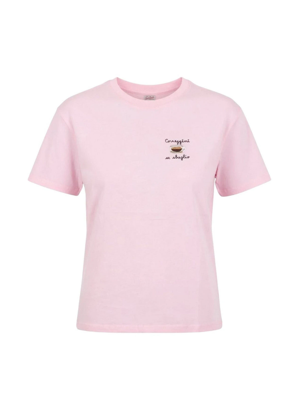 Saint Barth T-Shirt Rosa Correggimi Se Sbaglio-1