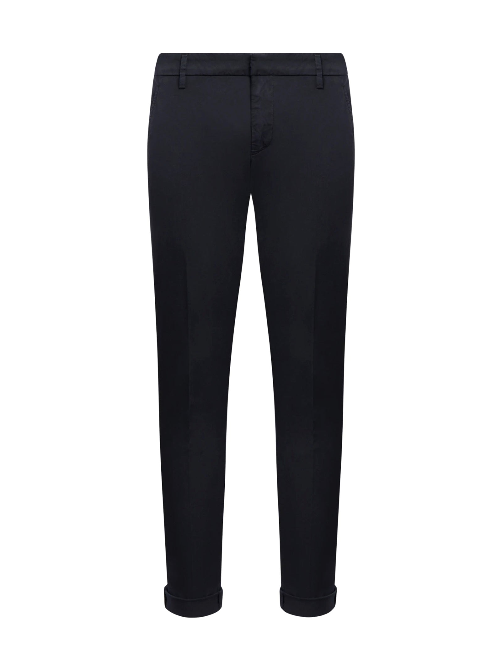Dondup Pantaloni Gaubert Slim In Gabardina Leggera Blu-1