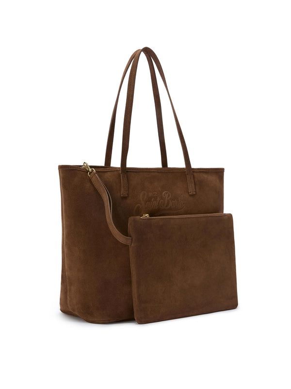 Brown Suede City Regular Bag-2