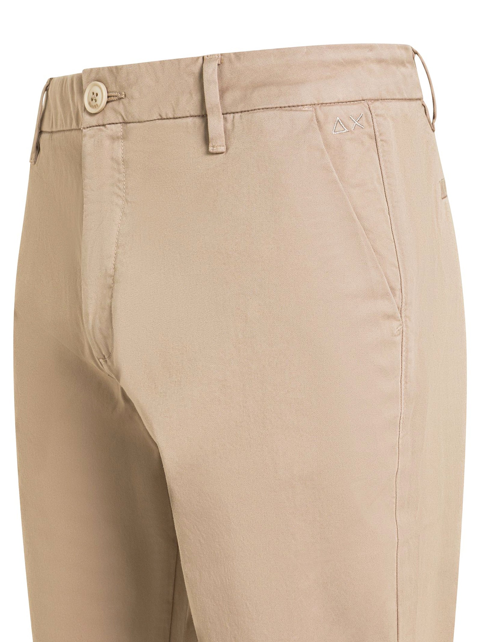 Sun68 Pantaloni Chino In Cotone Stone-2
