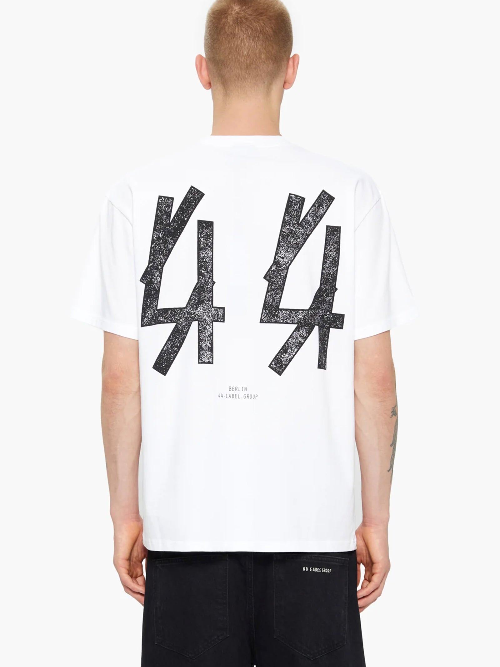 44 Label T-Shirt Jersey Bianca Blacklisted Tee-2
