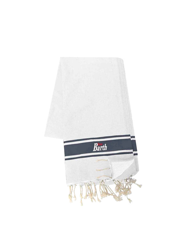Doubled beach towel with sponge