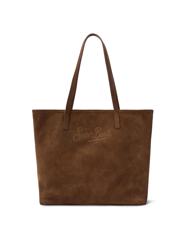 Brown Suede City Regular Bag