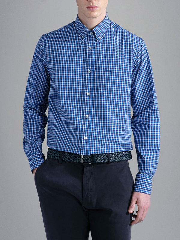 Camicia In Popeline Di Cotone Quadri-2