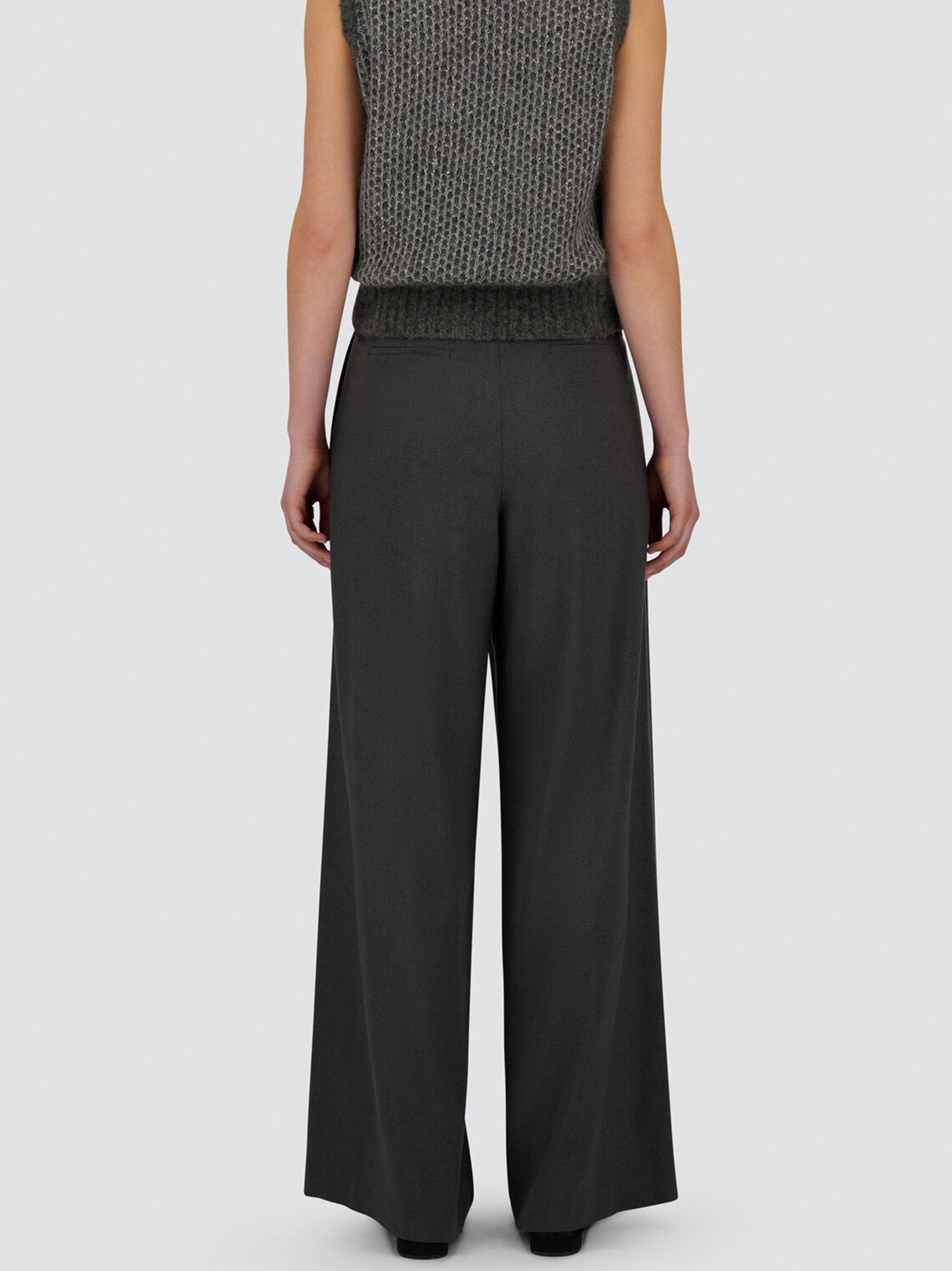 Herno Pantaloni Resort In Melange Flannel-3