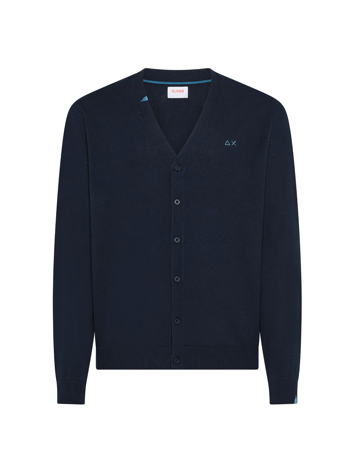 Sun68 Cardigan Navy Blue-1