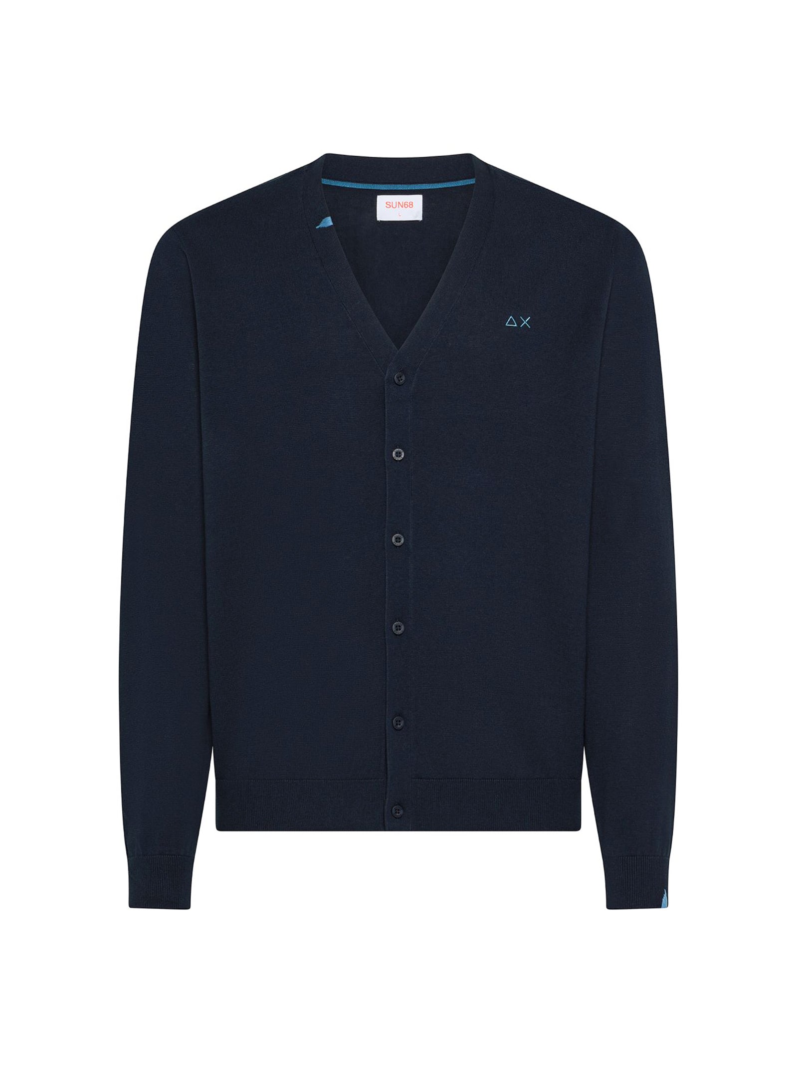 Sun68 Cardigan Navy Blue-1