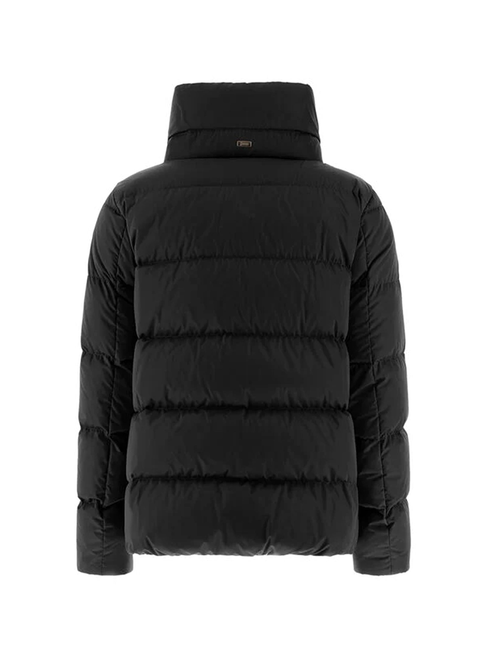 Herno Cappa In Satin Nero-3