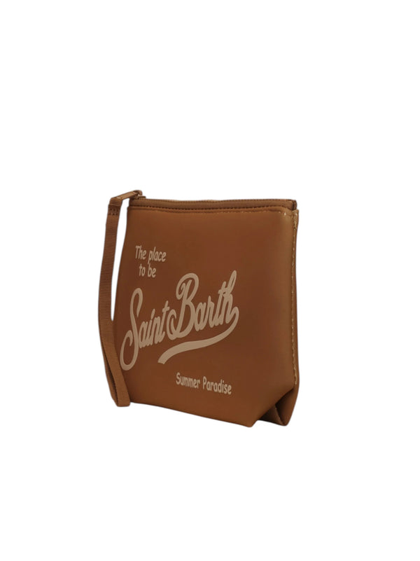 Saint Barth Pochette Aline Marrone-2