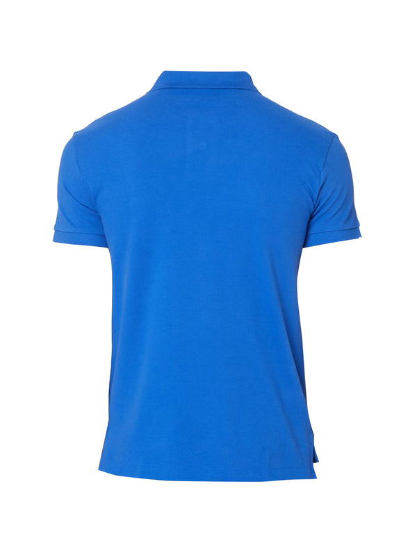 Polo Pique Slim Blu-2