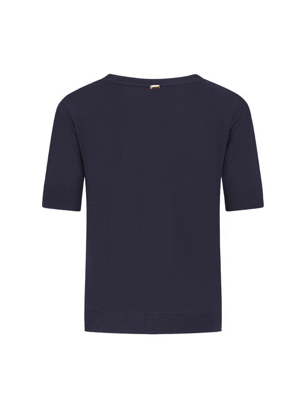 T-Shirt In Glam Knit Effect-2