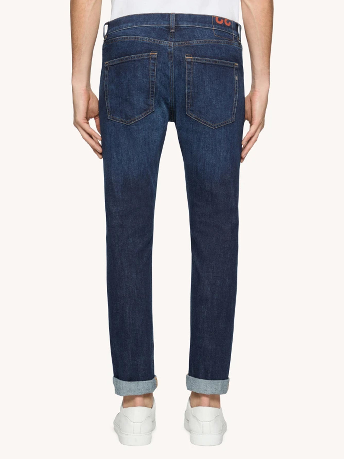 Dondup Jeans Icon regular in denim stretch lavaggio scuro-3