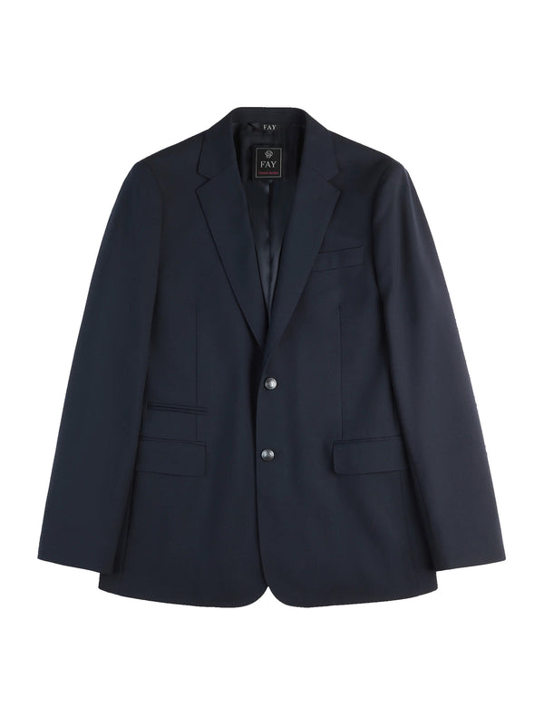 Fay Giacca Travel Antipiega Blu