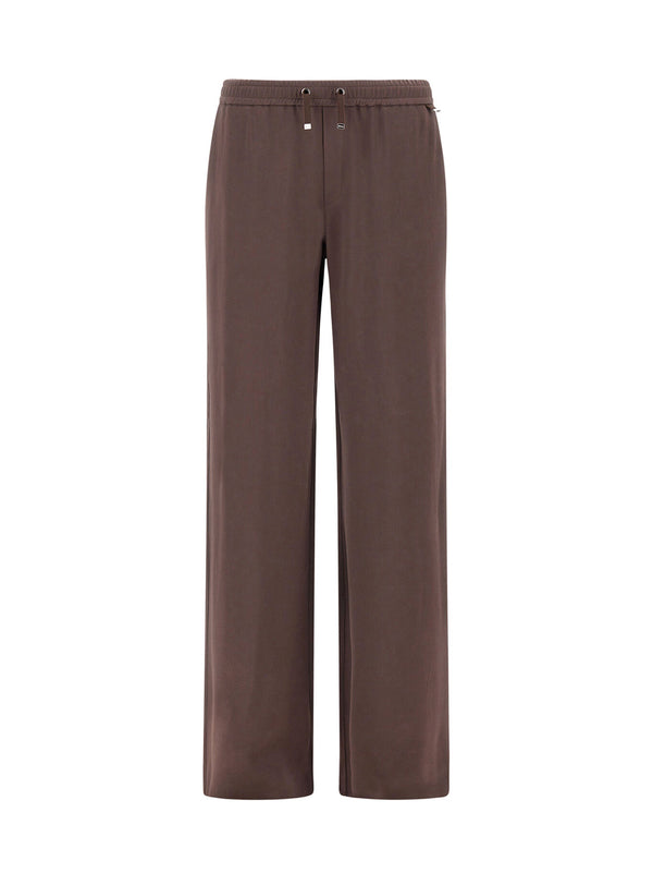HERNO PANTALONI CON COULISSE MARRONI-HERNO-PT00057DR12727 8810