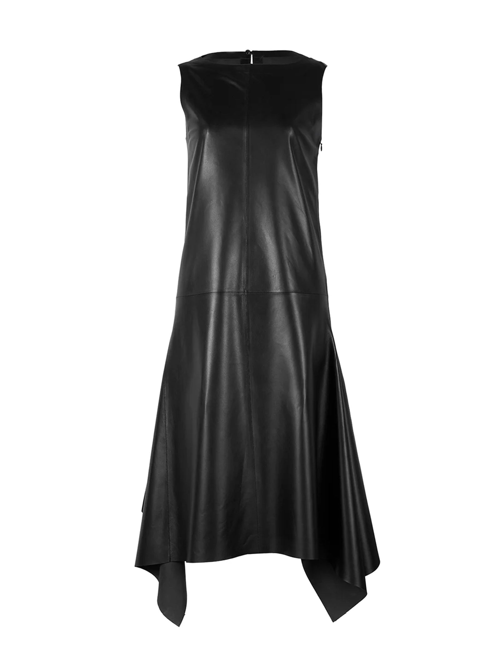 Desa 1972 Leather Foulard Dress-1