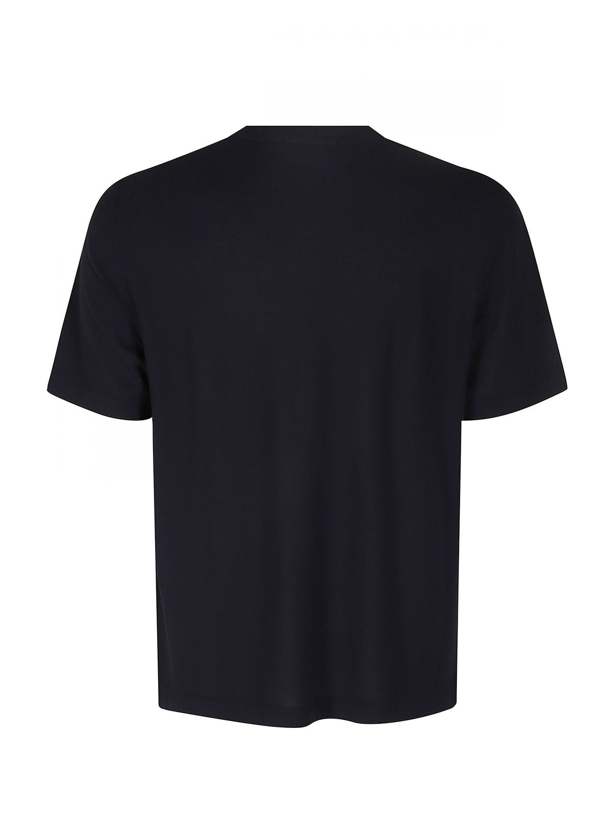 Drumohr T-shirt a maniche corte senza taschino blu notte-2