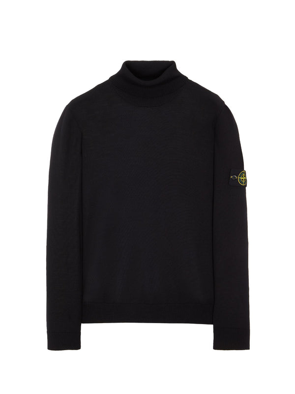 Maglia A Collo Alto Pura Lana Leggera