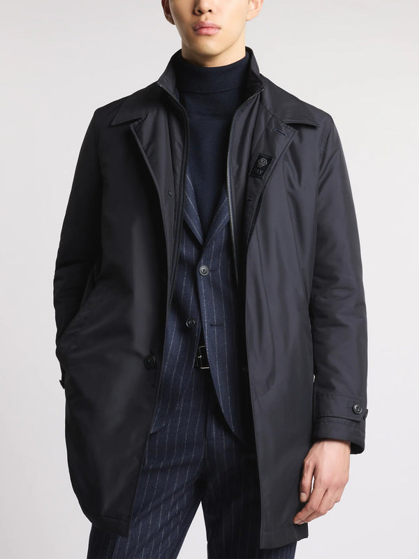 Fay Morning Coat In Popeline Tecnico-2