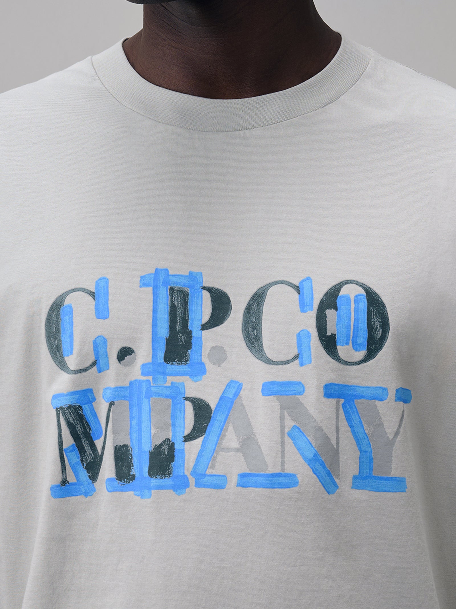 Jersey Blurred Logo T-Shirt-4