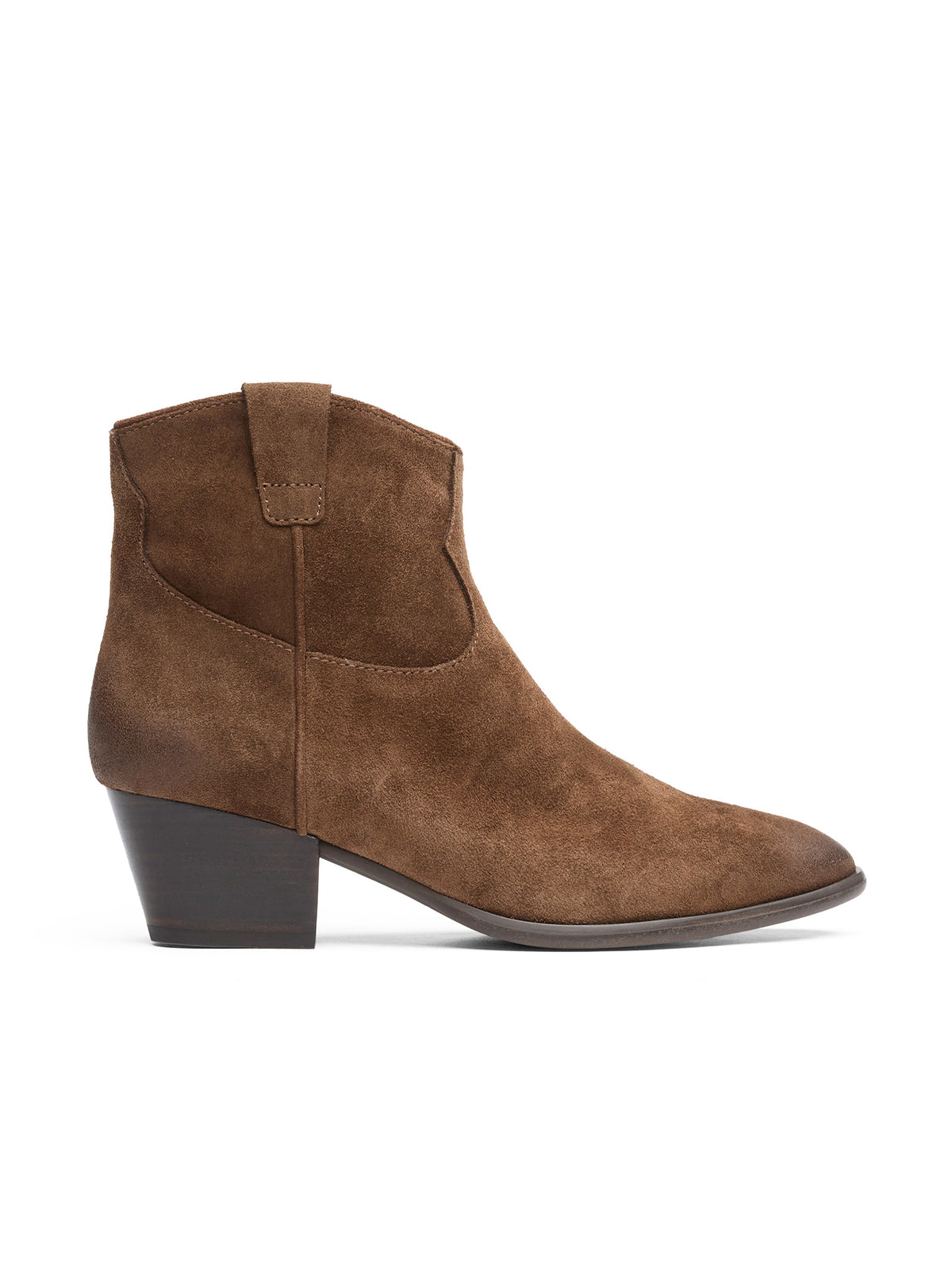 Ash Italia Stivaletto Texano Velours Mink-1