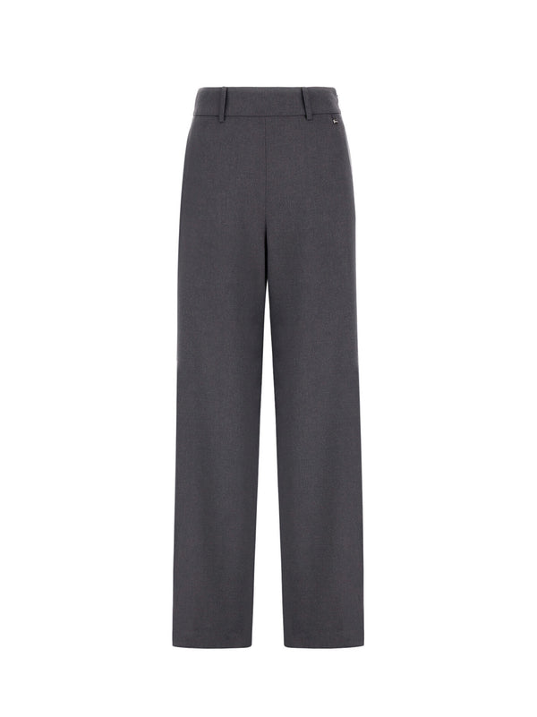 Herno Pantaloni Resort In Melange Flannel