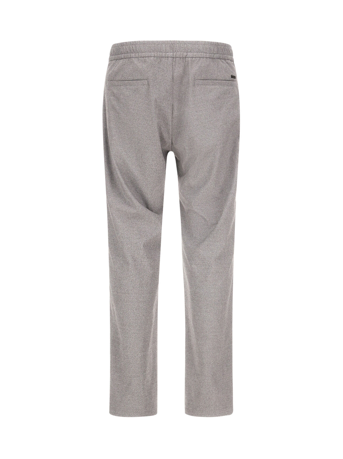 Pantaloni Herno Resort In Melange Suede Effect Grigio-2