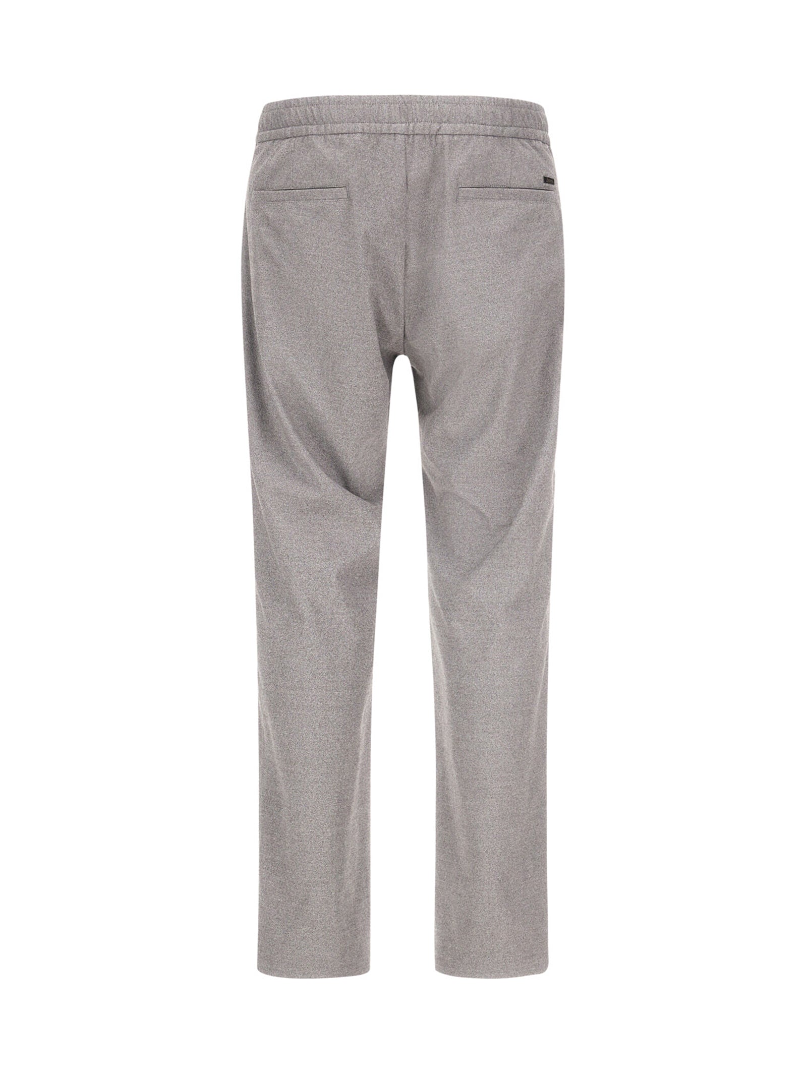 Pantaloni Herno Resort In Melange Suede Effect Grigio-2