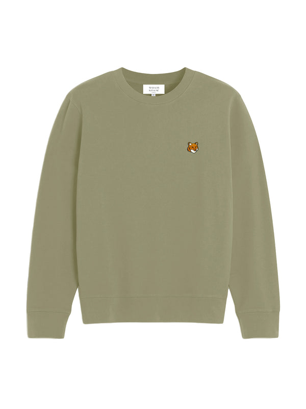 Maison Kitsune Fox Head Regular Sweatshirt Verde