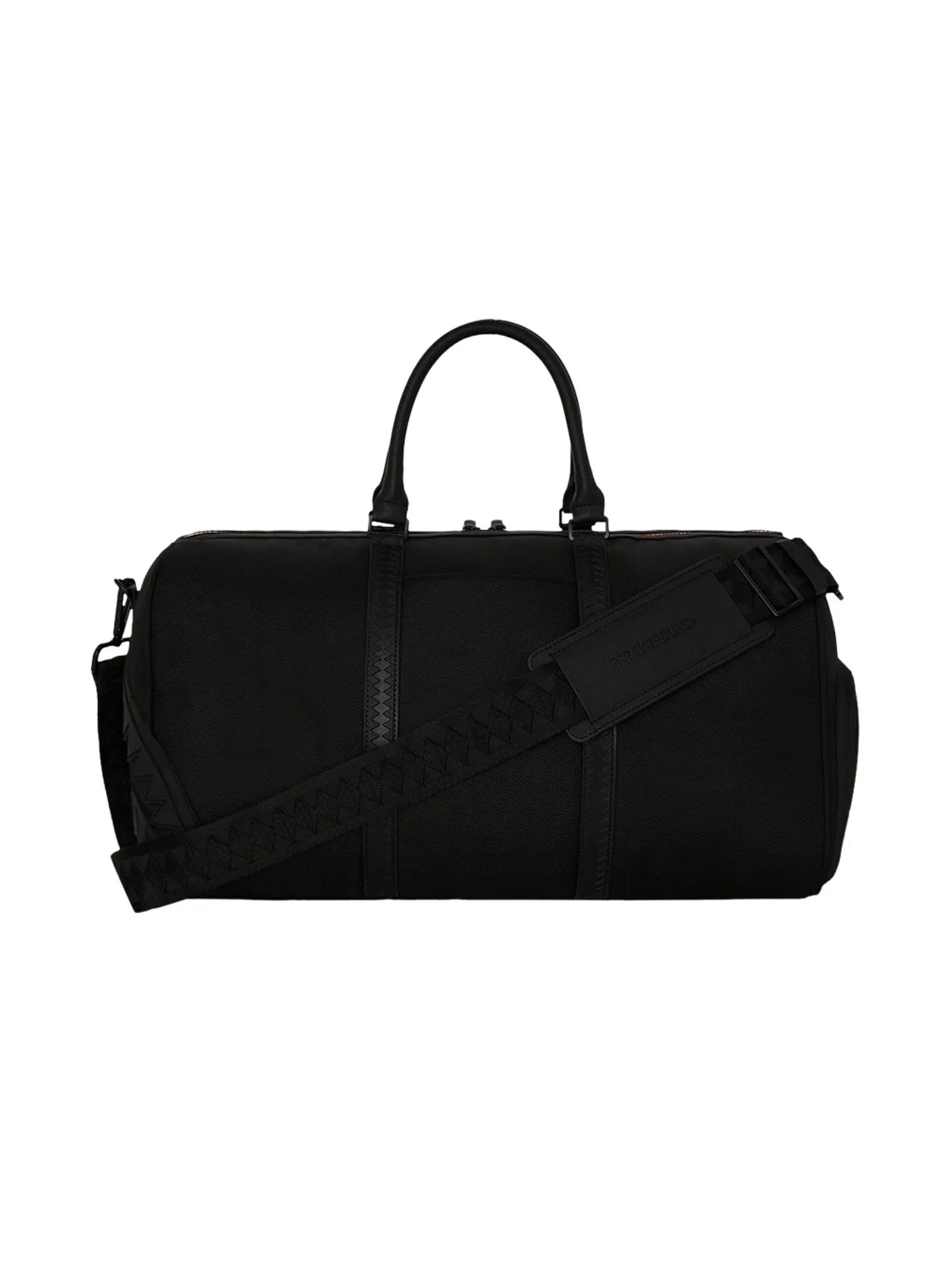 Borsone Sprayground Printed Zipper Shark Duffle Nero-1