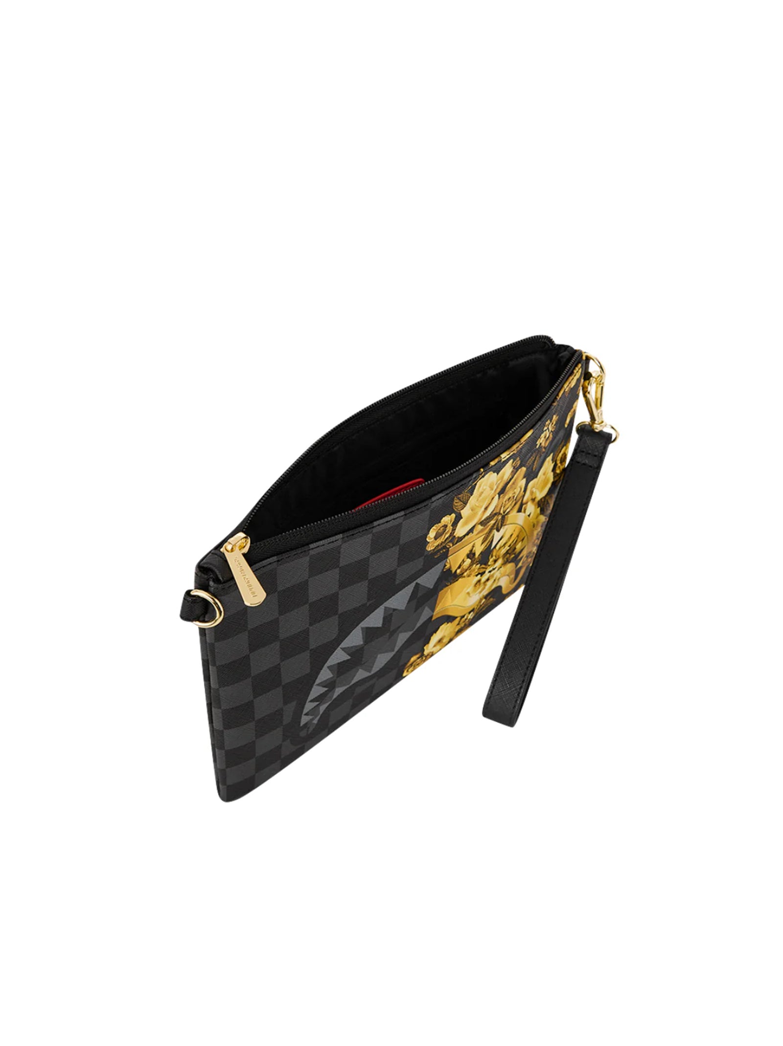 Gold Floral Remix Crossbody Pouchette-4