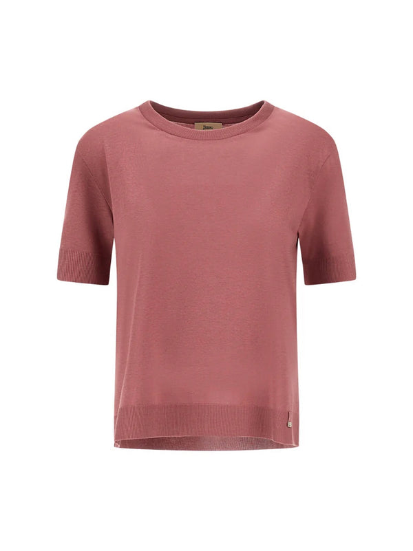 Maglia Misto Lyocell di HERNO - donna rosa scuro